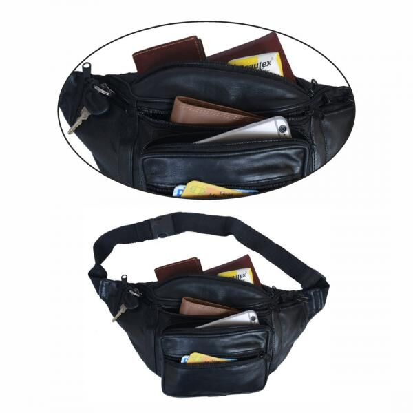 Bauchtasche-Schaf Leder