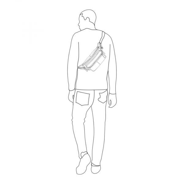 Bauchtasche-Schaf Leder