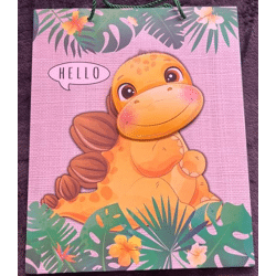 Geschenktüten 26x32cm - 3D Motive / bunt