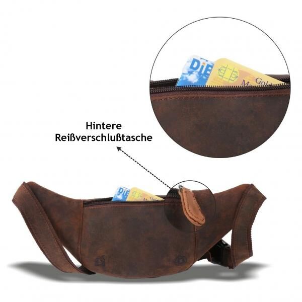 Naturleder Bauchtasche Lozano