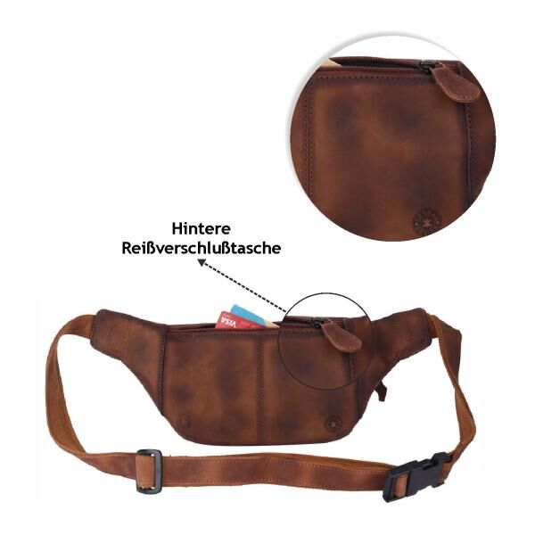 Naturleder Bauchtasche Lozano