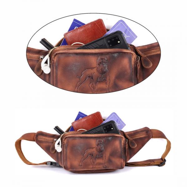 Naturleder Bauchtasche Lozano Italy