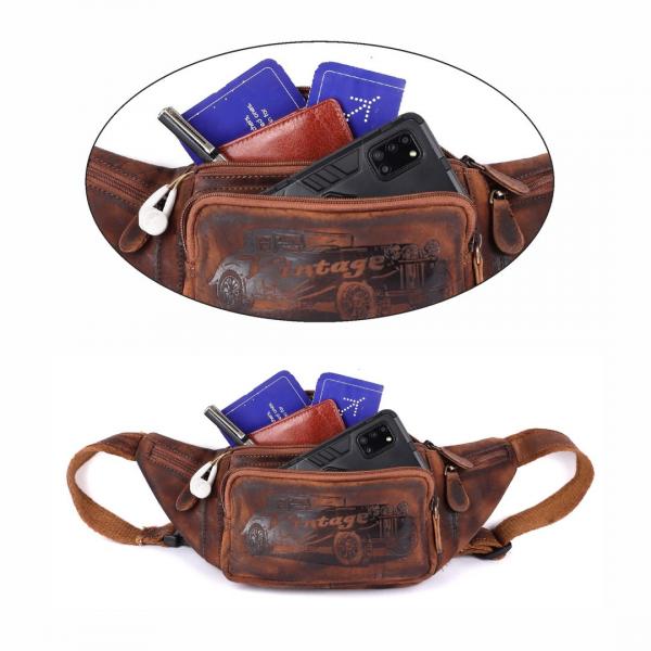 Naturleder Bauchtasche Lozano Italy