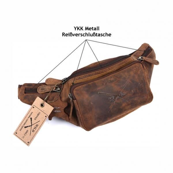 Naturleder Bauchtasche Wild Things Only