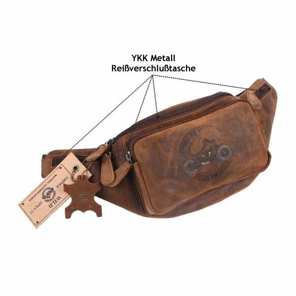 Naturleder Bauchtasche Wild Things Only