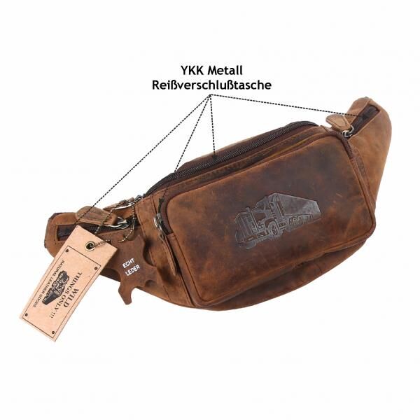 Naturleder Bauchtasche Wild Things Only