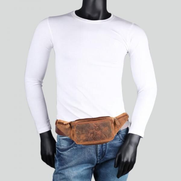 Naturleder Bauchtasche Wild Things Only