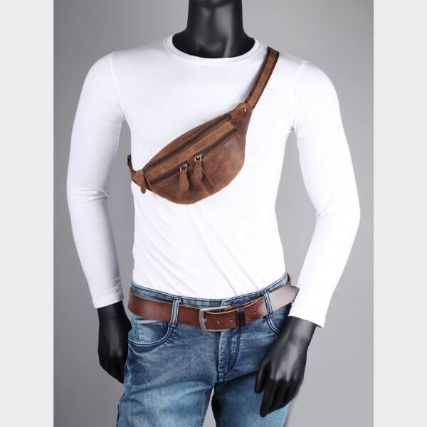 Naturleder Bauchtasche Wild Things Only