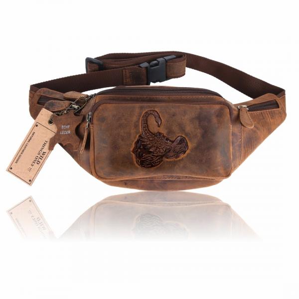 Naturleder Bauchtasche Wild Things Only