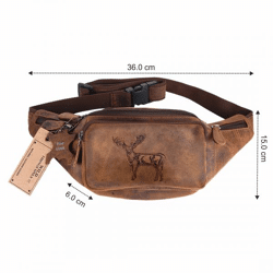 Naturleder Bauchtasche Wild Things Only
