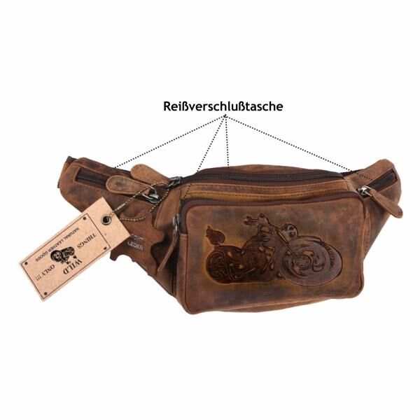 Naturleder Bauchtasche Wild Things Only