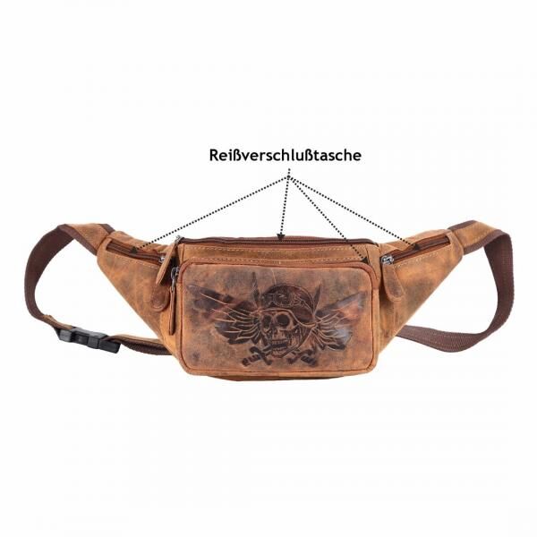 Naturleder Bauchtasche Wild Things Only