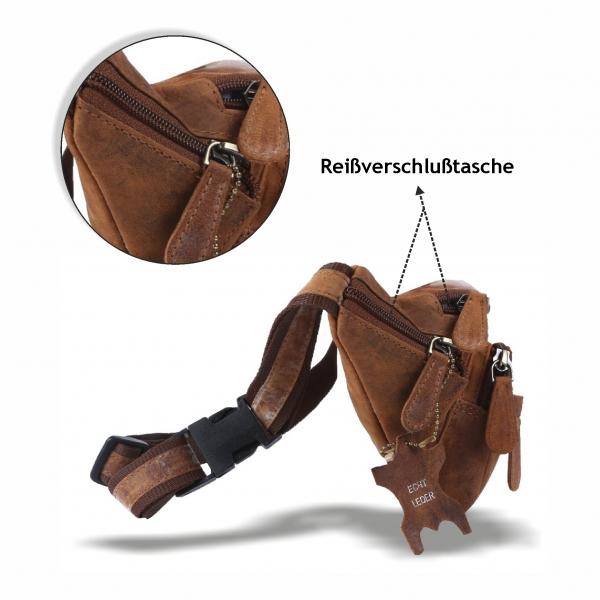 Naturleder Bauchtasche Wild Things Only