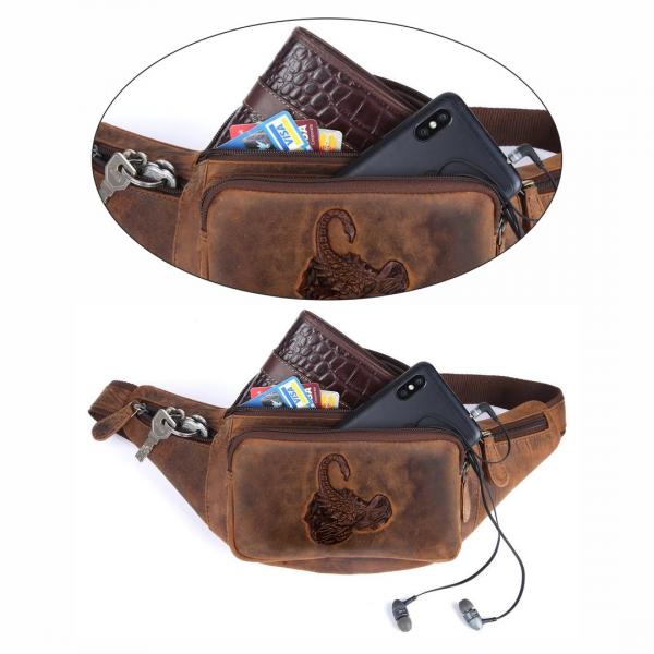 Naturleder Bauchtasche Wild Things Only