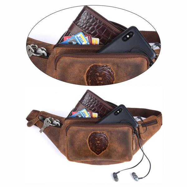 Naturleder Bauchtasche Wild Things Only