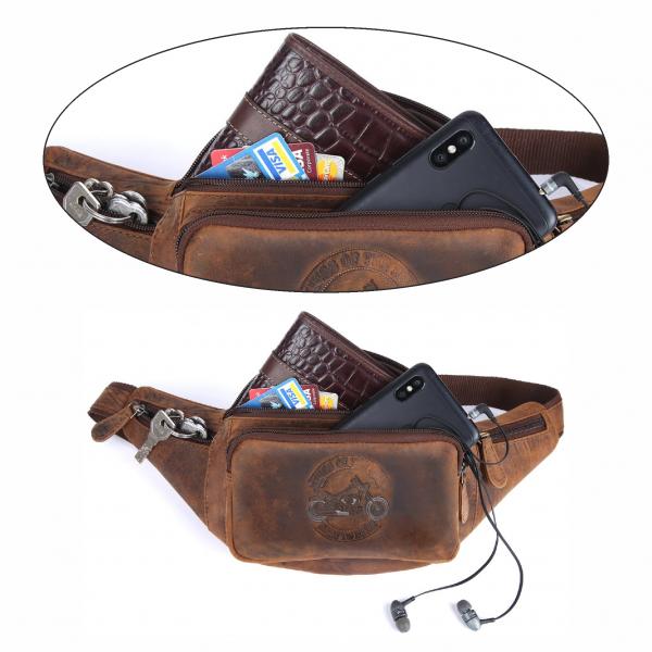 Naturleder Bauchtasche Wild Things Only