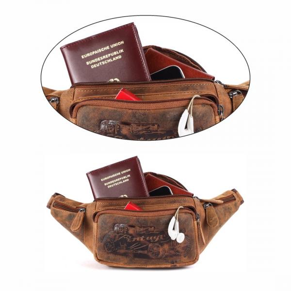 Naturleder Bauchtasche Wild Things Only