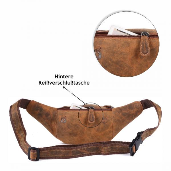 Naturleder Bauchtasche Wild Things Only