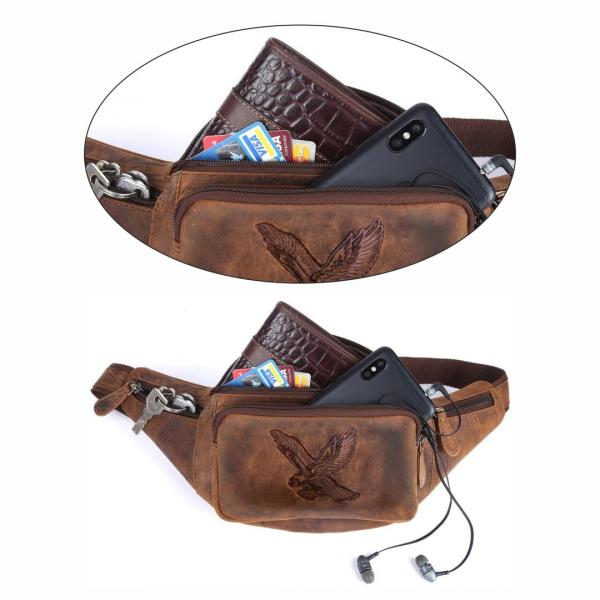 Naturleder Bauchtasche Wild Things Only