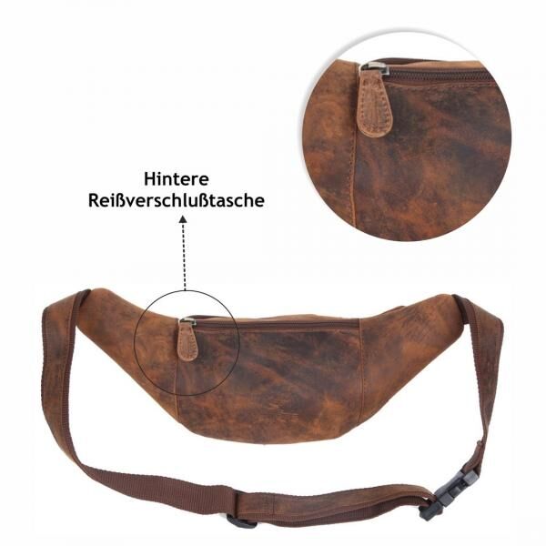Naturleder Bauchtasche Wild Things Only