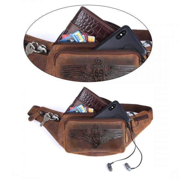 Naturleder Bauchtasche Wild Things Only