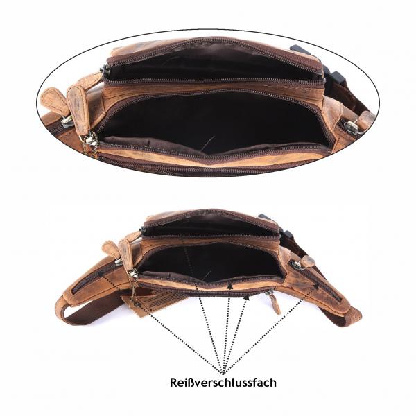 Naturleder Bauchtasche Wild Things Only