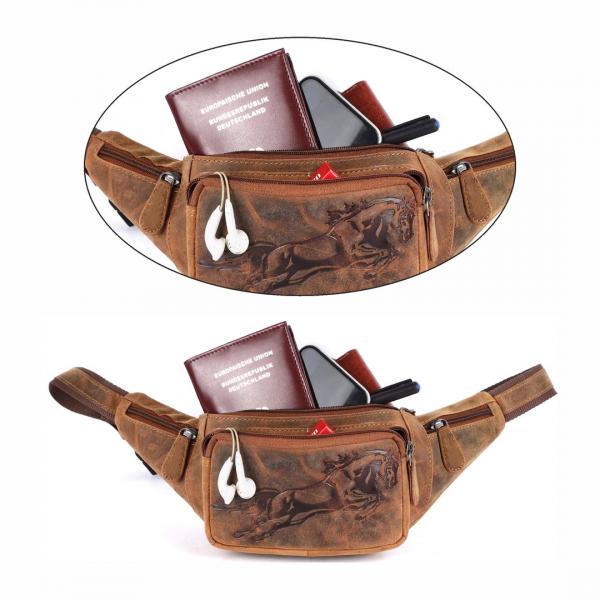 Naturleder Bauchtasche Wild Things Only