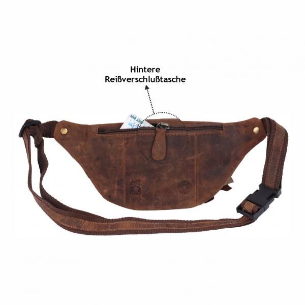 Naturleder Bauchtasche Wild Things Only