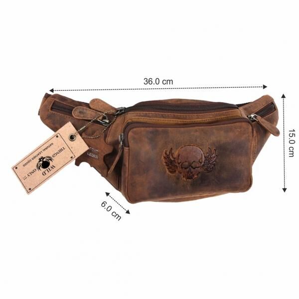 Naturleder Bauchtasche Wild Things Only