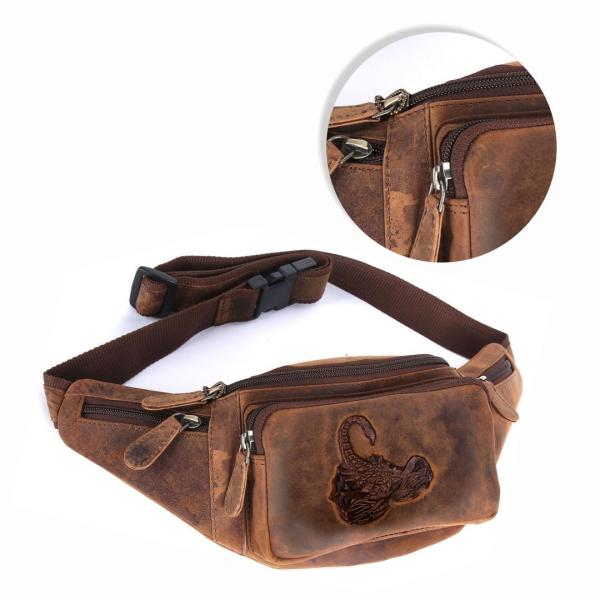 Naturleder Bauchtasche Wild Things Only
