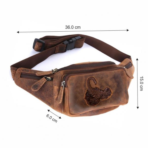 Naturleder Bauchtasche Wild Things Only
