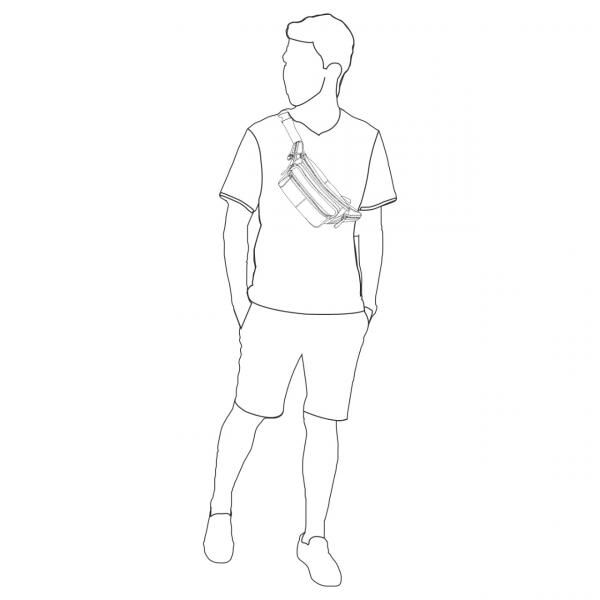 Naturleder Bauchtasche Wild Things Only