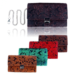 Naturleder,Flowerprint