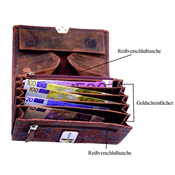 Naturleder,Flowerprint