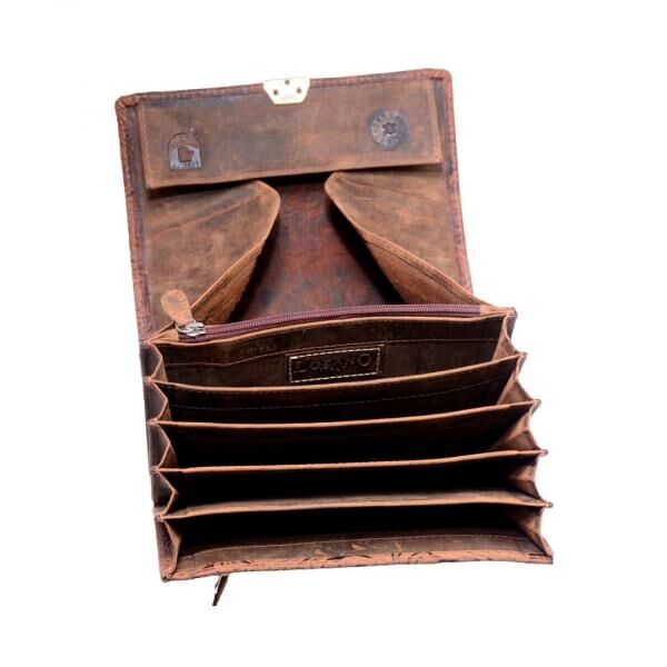 Naturleder,Flowerprint