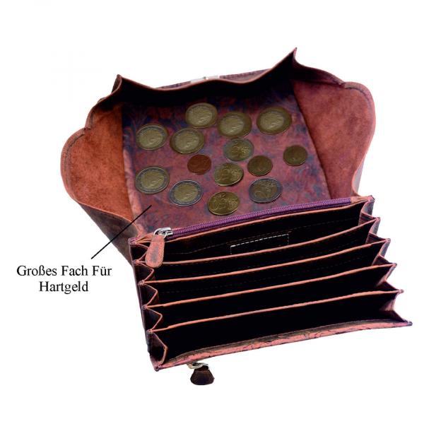 Naturleder,Flowerprint