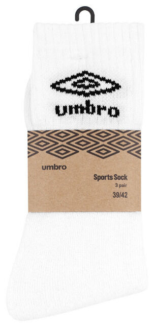 Original UMBRO Sportsocken aus Baumwolle in weiss