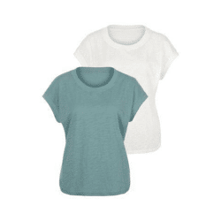 2,30 € Damen T-Shirts 2er Pack Frühling/Sommer – Lagerware aus deutschen Katalogen