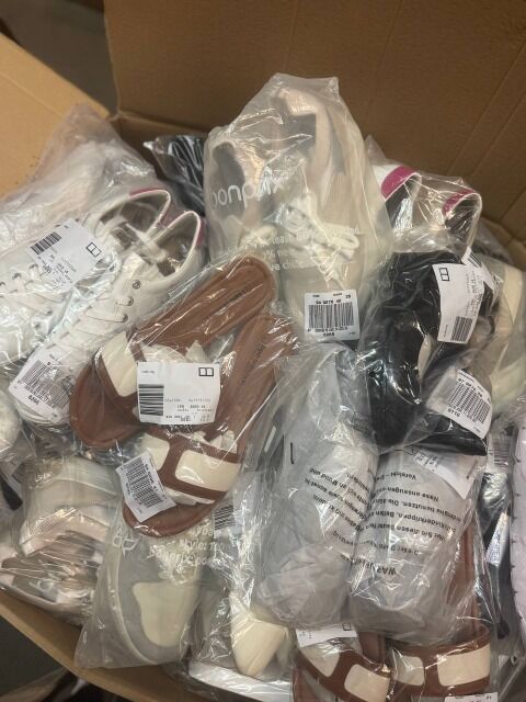 ab 4,50 € pro Paar – Neue Sommer-Schuhkollektion aus deutschen Katalogen, 95 % Damen- und 5 % Herrenschuhe, alles neu und versandbereit