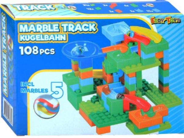 Murmelbahn / Kugelbahn MARBLE TRACK - 108 Teile