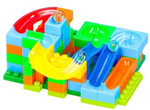 Murmelbahn / Kugelbahn MARBLE TRACK - 98 Teile