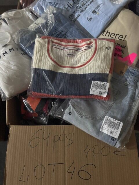 480 € Markenmix Kleidung (64 Stk) für Damen & Herren – 7,50 €/Stk, Retouren A/B/C, Top-Marken wie Nike, Adidas, Tommy – sofort verfügbar