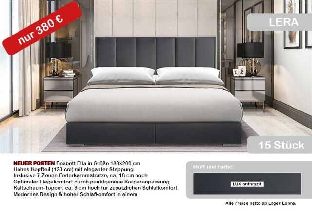 Angebot Postenware: Boxbett LERA + QUBIK – attraktive Stückzahlen verfügbar