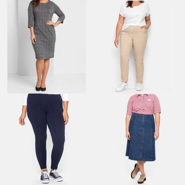 ab 3,90 €/Stück – Damenbekleidung Sheego L–XXXL, neu, ohne Unterwäsche, Blusen, Kleider, Jeans, sofort verfügbar, Versand weltweit
