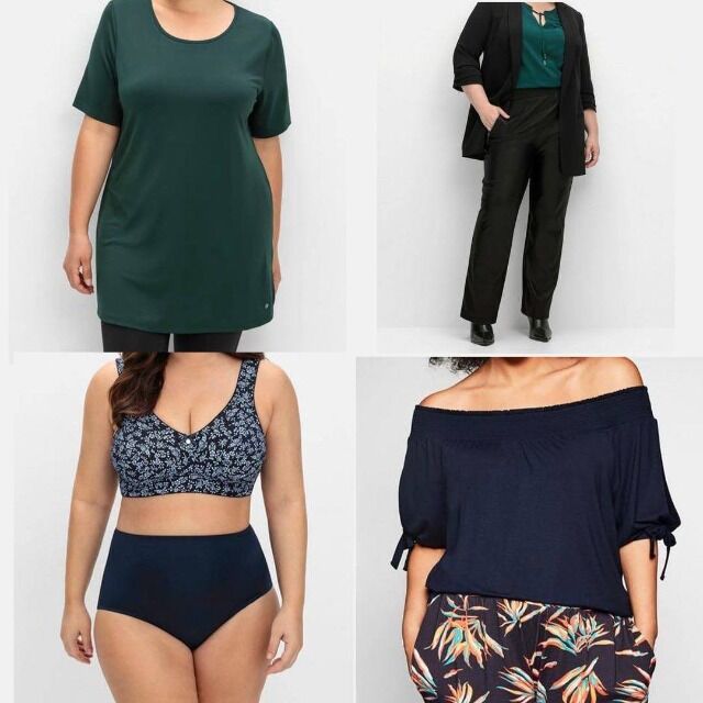 ab 3,90 €/Stück – Damenbekleidung Sheego L–XXXL, neu, ohne Unterwäsche, Blusen, Kleider, Jeans, sofort verfügbar, Versand weltweit