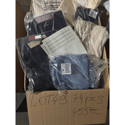 455 € für 74 Stk – Markenmix Damen & Herren, Retourenware A–C, Topmarken wie Nike & Hilfiger, Kleidung aus DE-Lager, Größen gemischt