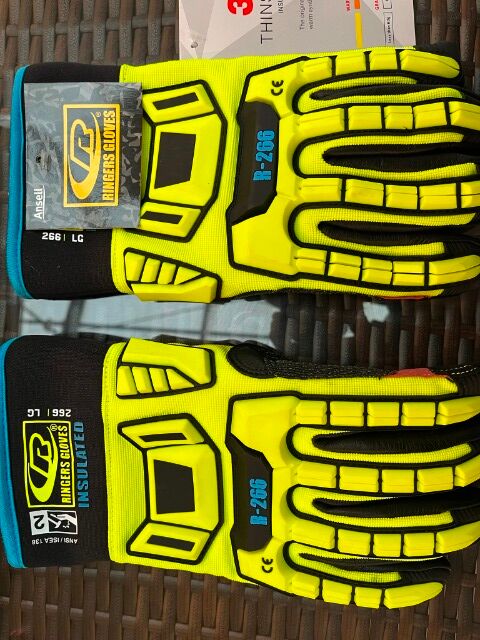 50 Paar Arbeitshandschuhe Schlagschutzhandschuhe Stoßschutzhandschuhe Original ANSELL Ringers R266, Gr. 10 