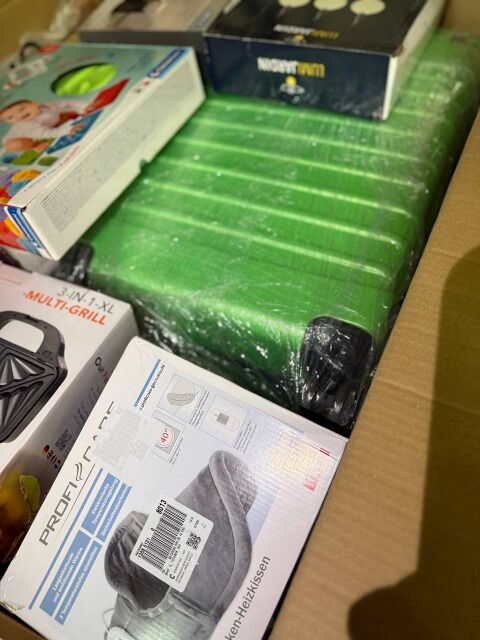 354€ MIX-Palette P10: Haushaltsgeräte, Kinderwaren, Rückläufer A/B/C, Markenartikel, Versand weltweit, Mindestmenge 1 Palette