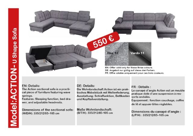 Möbel Räumungsaktion: 1. Wahl Wohnlandschaften stark reduziert! verschiedene Modelle