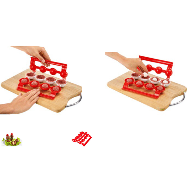 Bällchen für Hackfleisch Fleischbällchen Former Hackfleischformer Fleischklößchen Former Fleischpresse Küchenhelfer für Hackfleisch Restpost